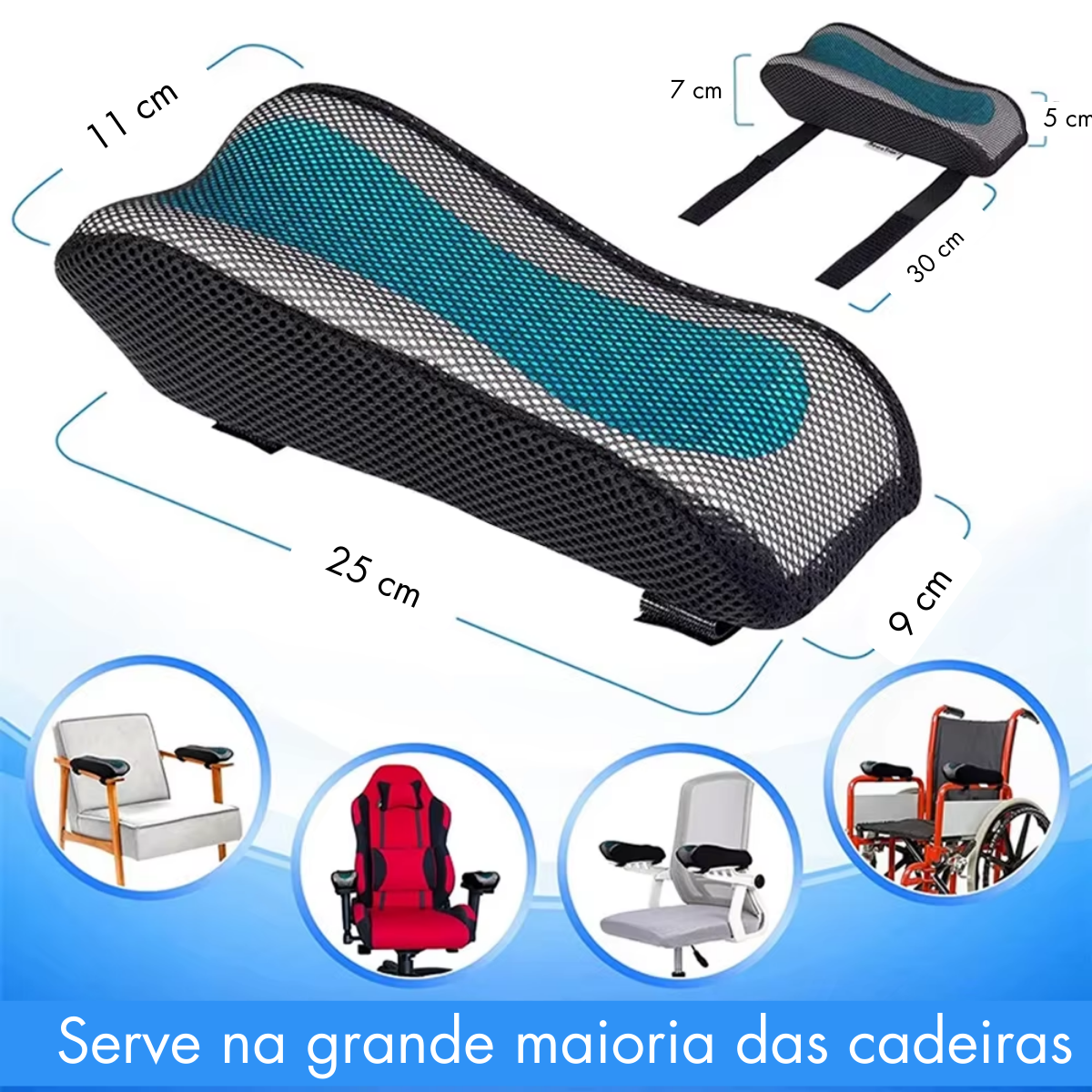 Almofada de Apoio para Antebraços - Unidade