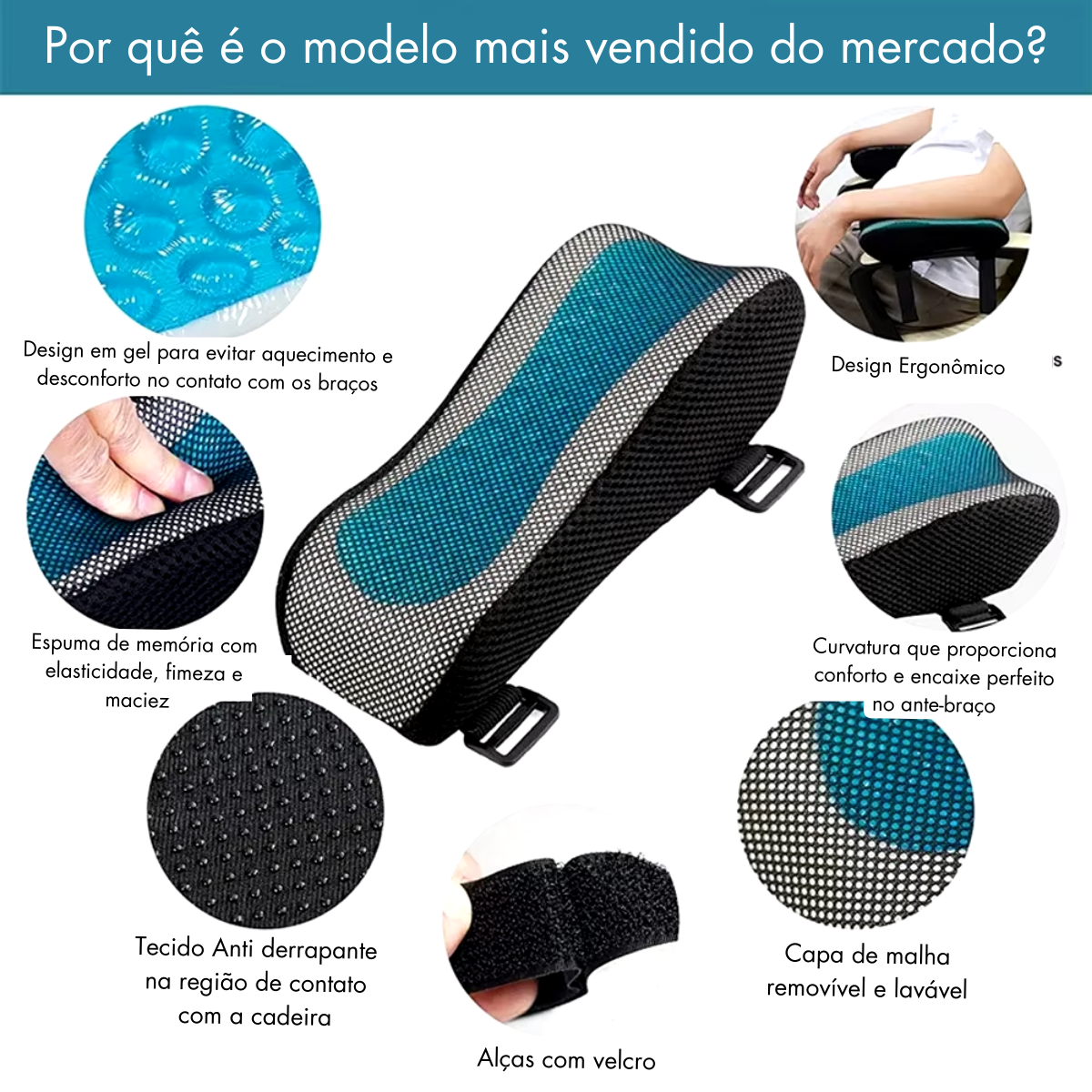Almofada de Apoio para Antebraços - Unidade