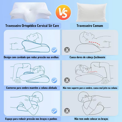 Travesseiro Ergonômico Cervical